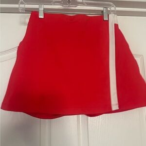 Wilson tennis Red Skirt with White Stripe